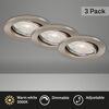 Einbauleuchtenset 'Dimm' dimmbar 16,5 W 1200 lm warmweiß Ø 6,8 cm 3 Stück