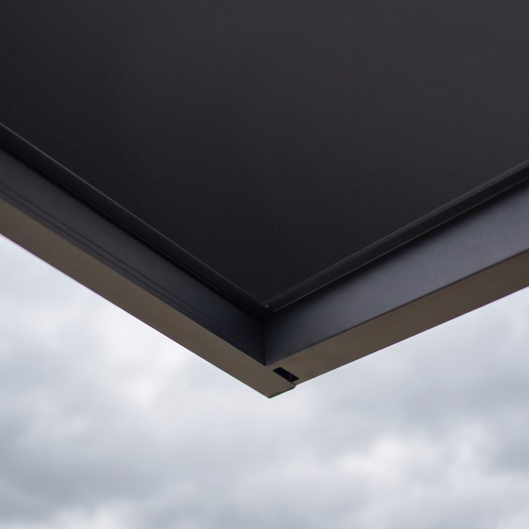 Vordach 'Sophia 2 Side Wall 1600' grau 160 x 96 cm
