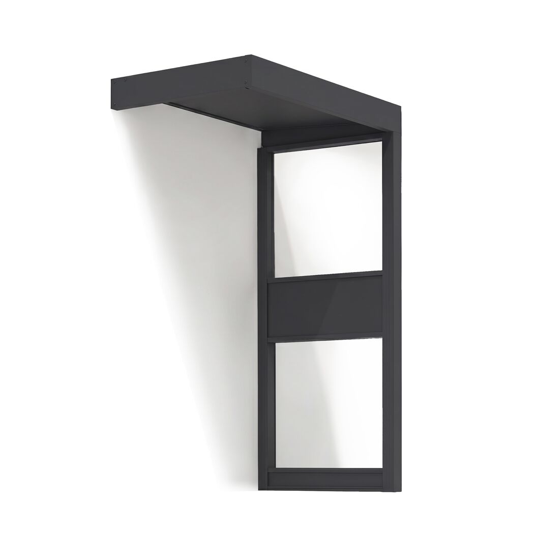 Vordach 'Sophia Side Wall 1600' grau 160 x 96 cm