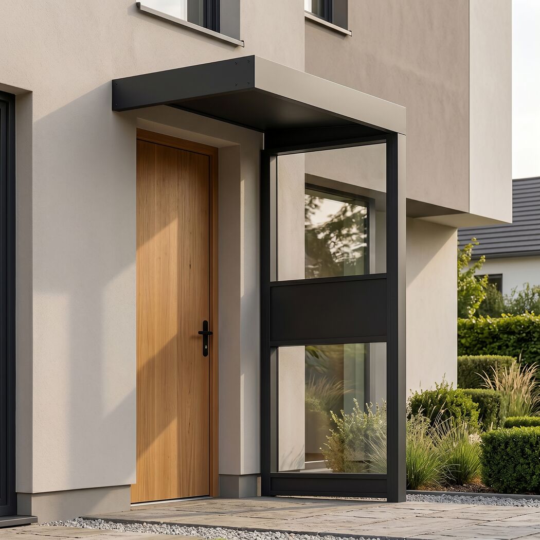 Vordach 'Sophia Side Wall 1600' grau 160 x 96 cm