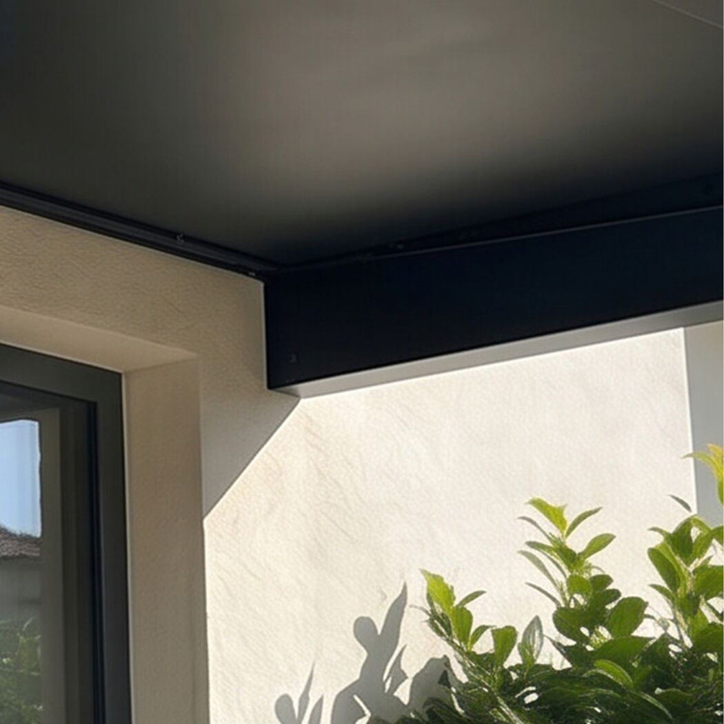 Vordach 'Sophia Side Wall 1600' grau 160 x 96 cm