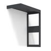 Vordach 'Sophia Side Wall 2150' grau 215 x 96 cm