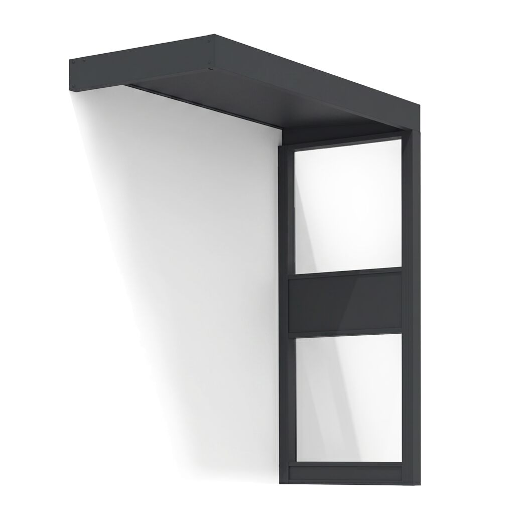 Vordach 'Sophia Side Wall 2150' grau 215 x 96 cm