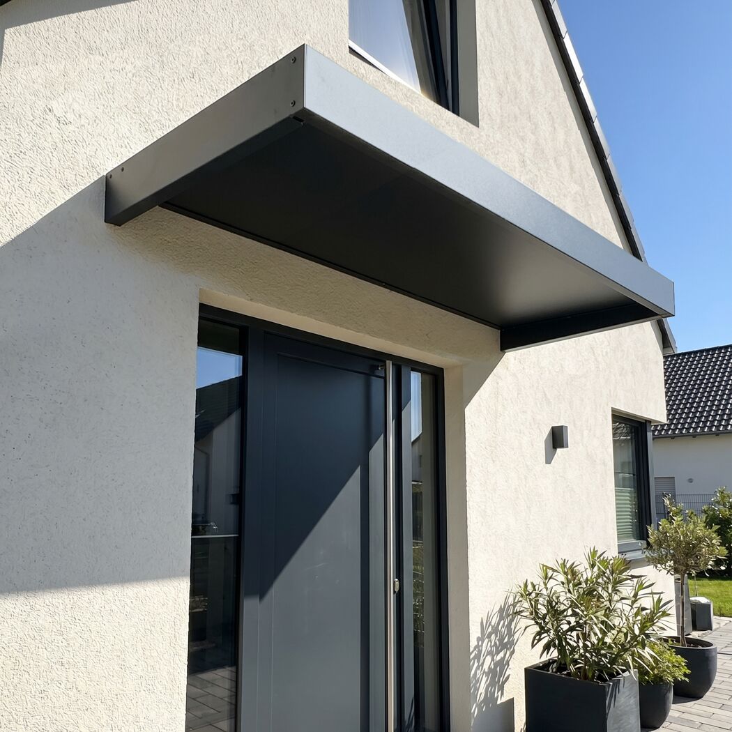 Vordach 'Sophia 2150' grau 215 x 96 cm