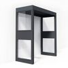 Vordach 'Sophia 2 Side Wall 2150 ' grau 215 x 96 cm