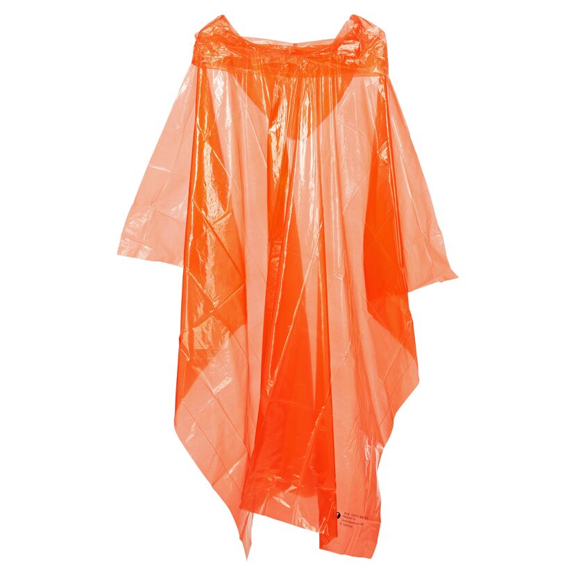 Regenponcho orange Einheitsgröße