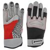 Arbeitshandschuhe mit Grip grau/rot Gr. 10/XL
