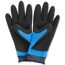 Schwarze Arbeitshandschuhe mit blauen Akzenten