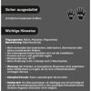 Zwei Arbeitshandschuhe in den Größen 7/M und 9/XL
