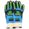 SHOWA Handschuhe blau-schwarz-grün Größe XL
