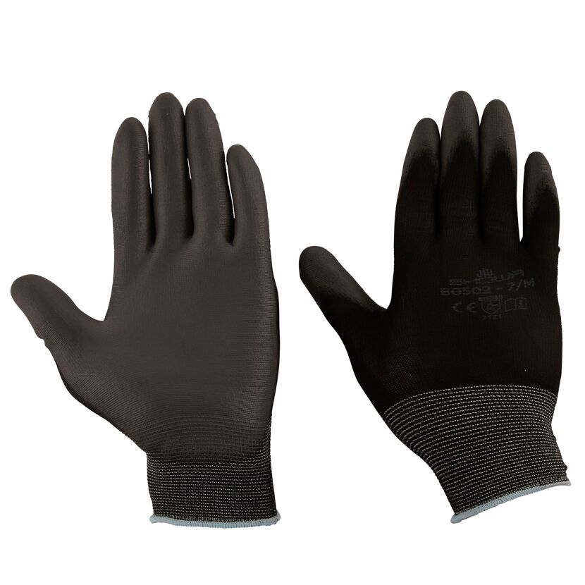 Schwarze Montagehandschuhe Größe M