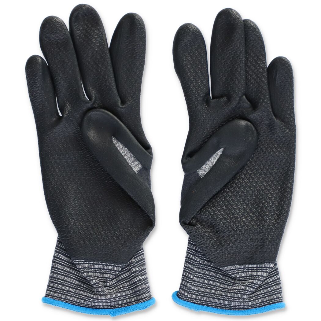 Ein Paar schwarze Montagehandschuhe Plus, Größe XL