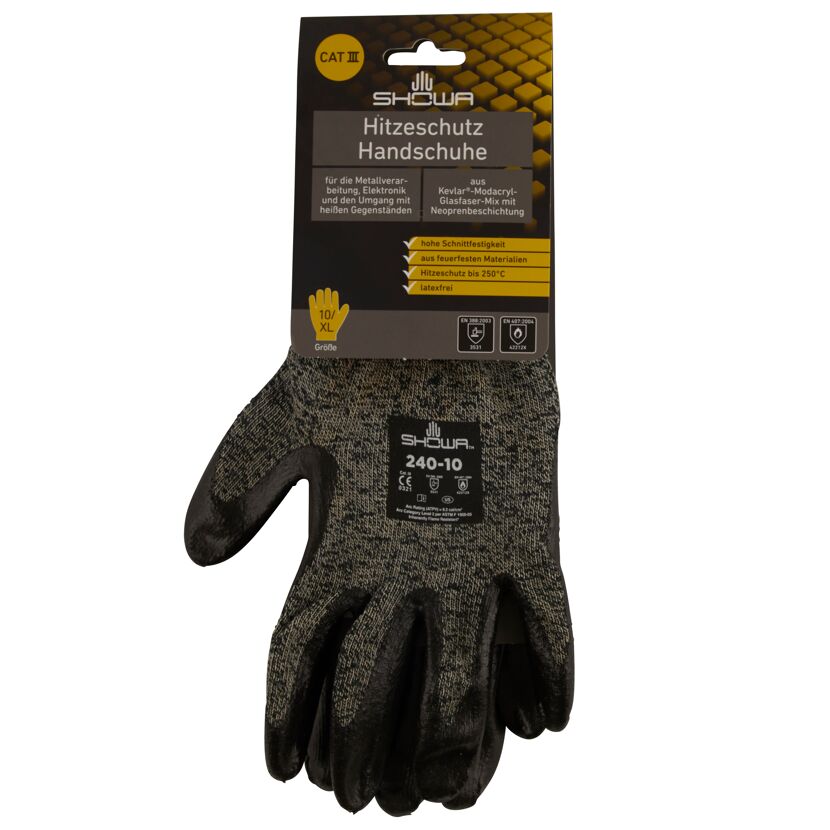 SHOWA 240-10 Hitzeschutzhandschuhe, Größe XL