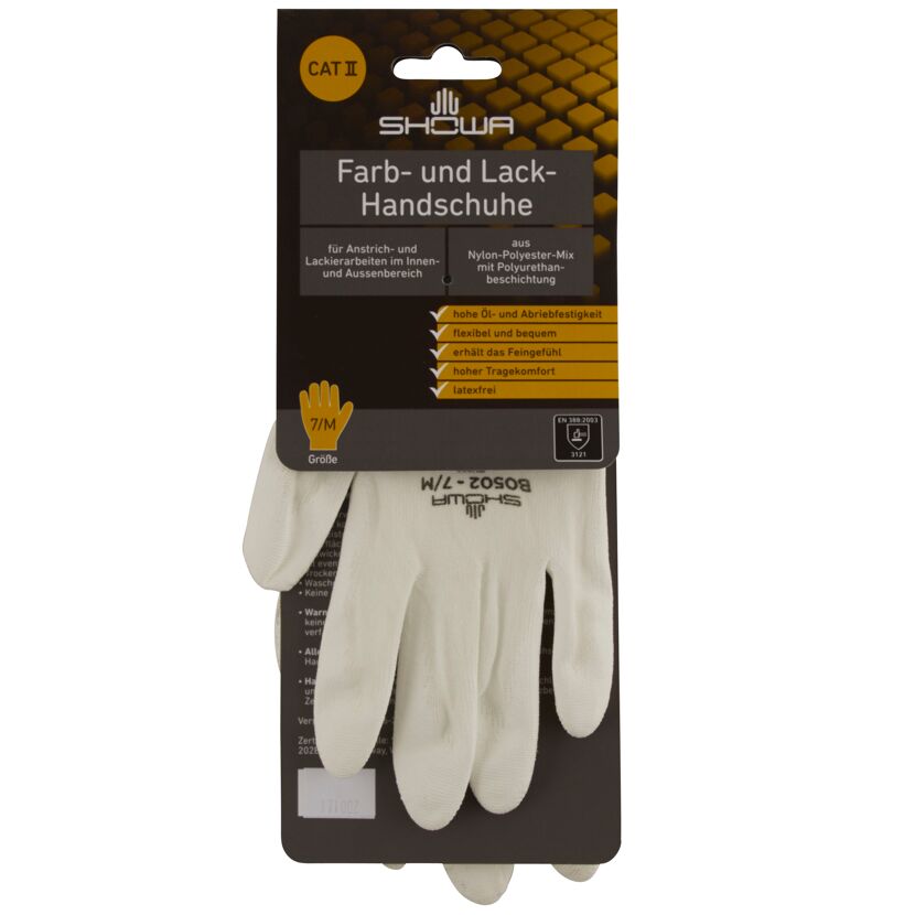 SHOWA Farb- und Lackhandschuhe, Größe 7/M