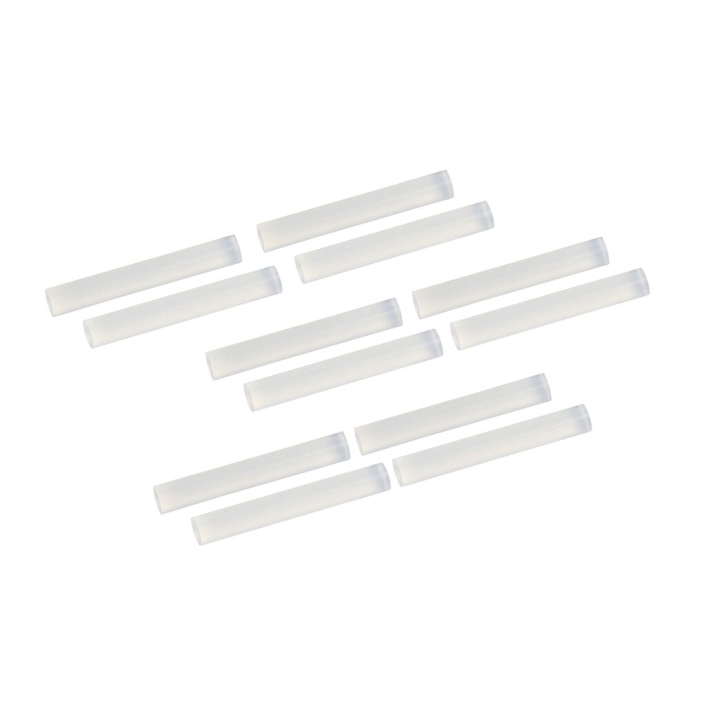 12 transparente Klebepatronen