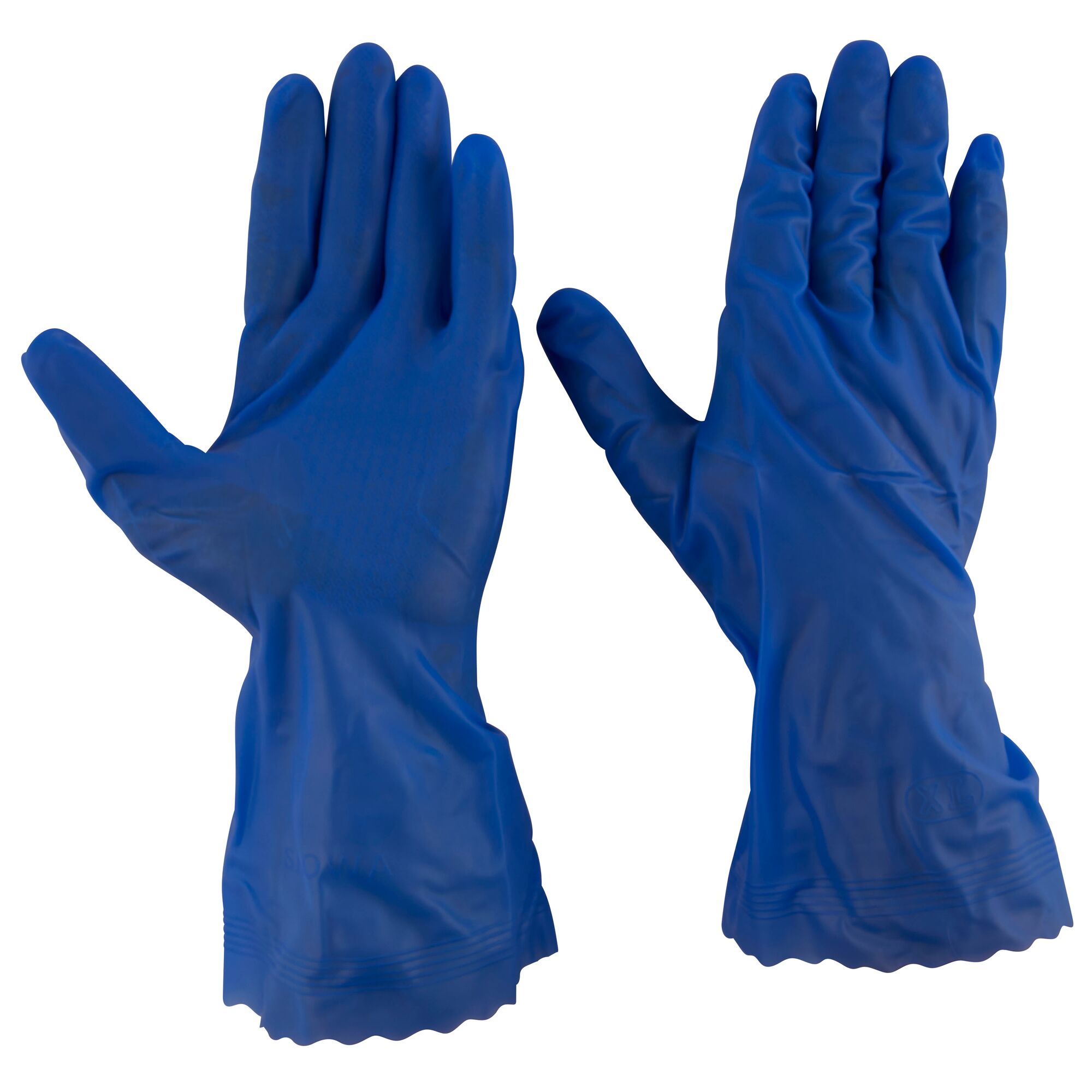 Blaue Reinigungshandschuhe Größe XL