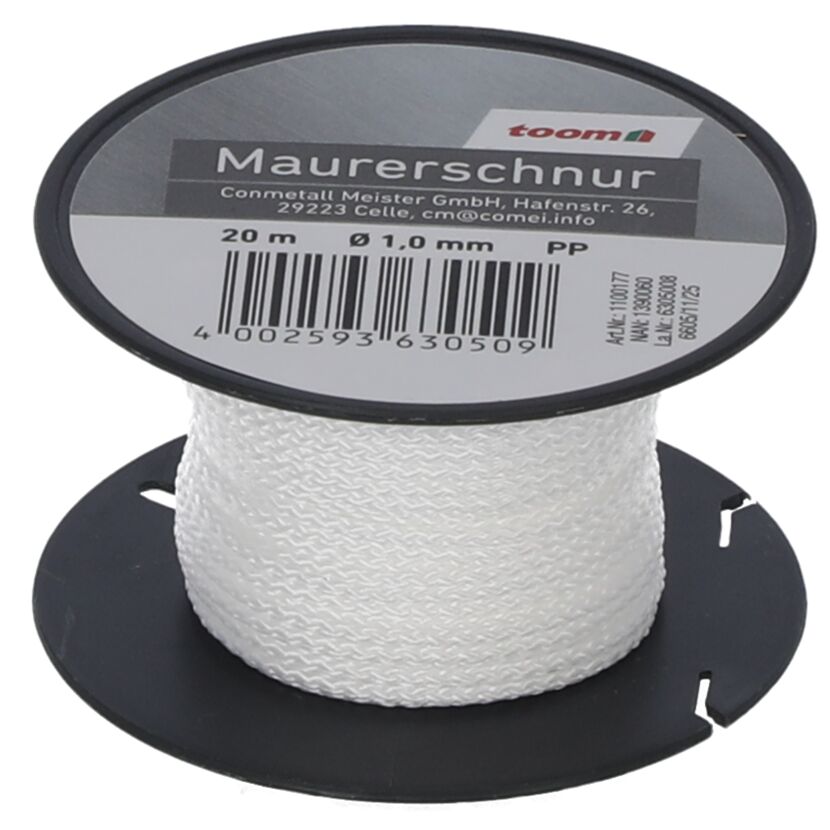 Maurerschnur weiß Ø 1 mm x 20 m