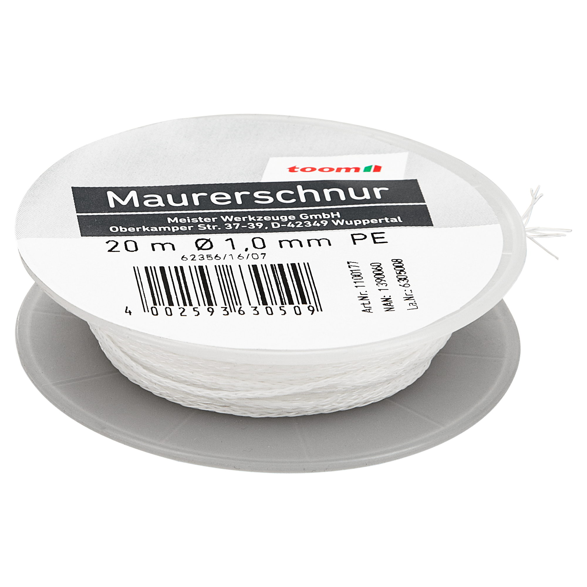 Maurerschnur weiß Ø 1 mm x 20 m + product picture