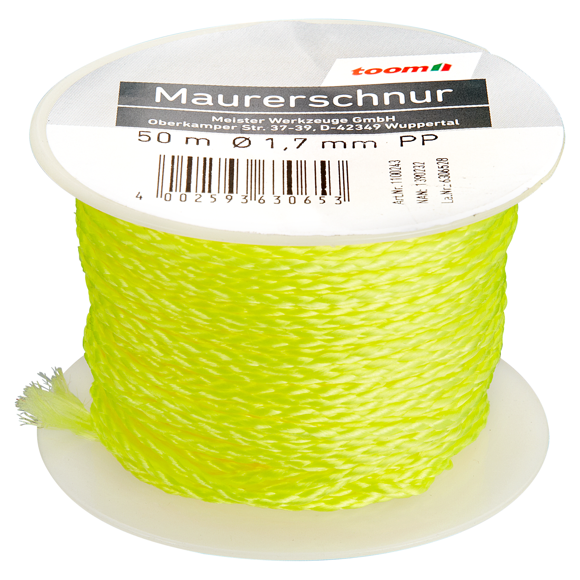 Maurerschnur gelb Ø 1,7 mm x 50 m + product picture