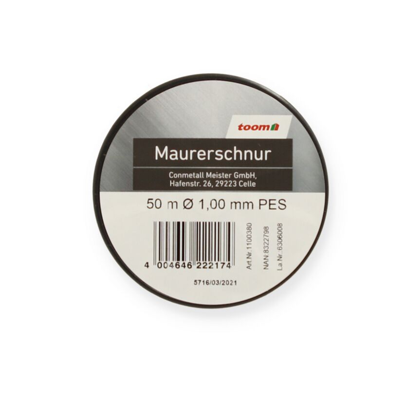 Rolle Maurerschnur 50 m x 1,00 mm