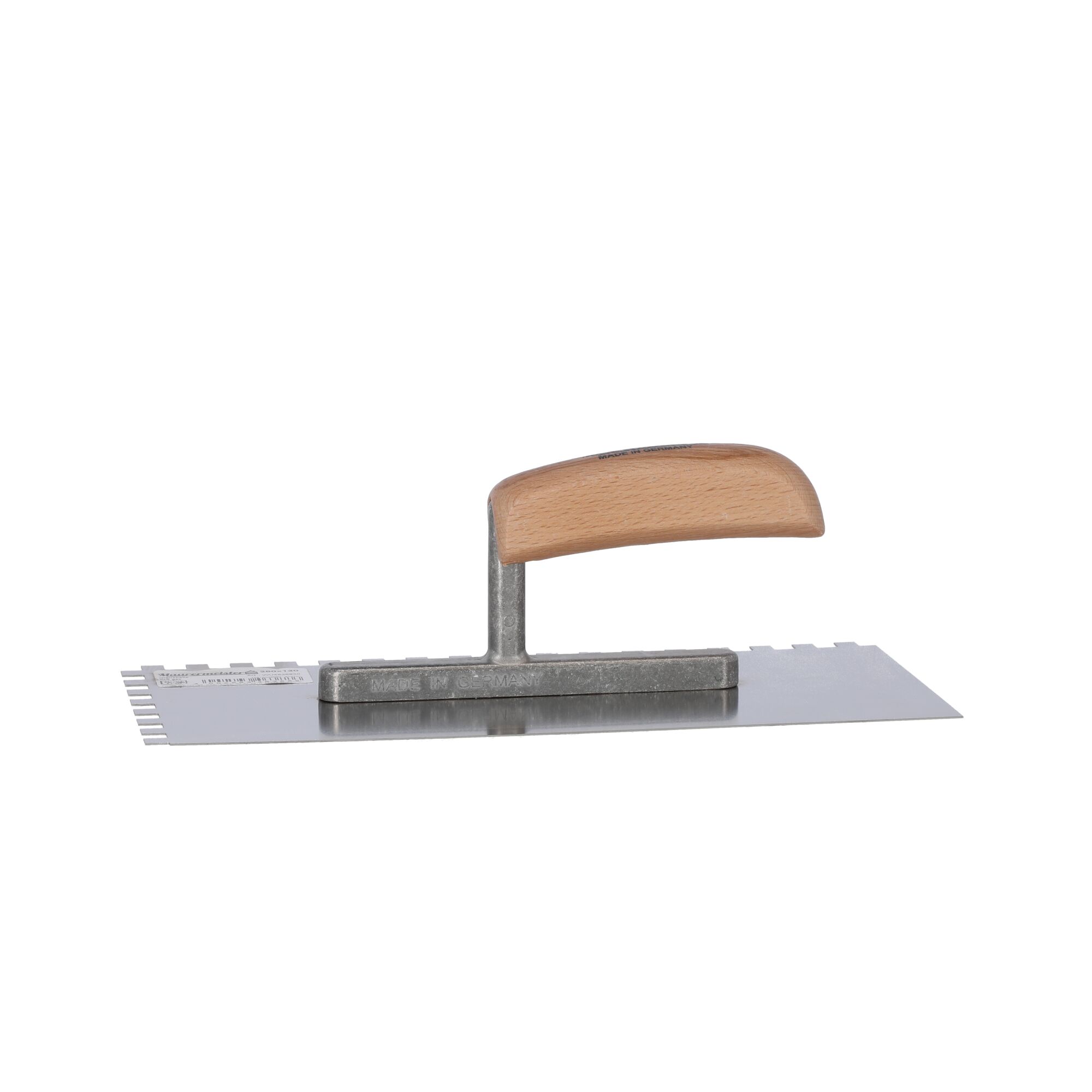 Glättekelle mit Zahnung 8 x 8 mm