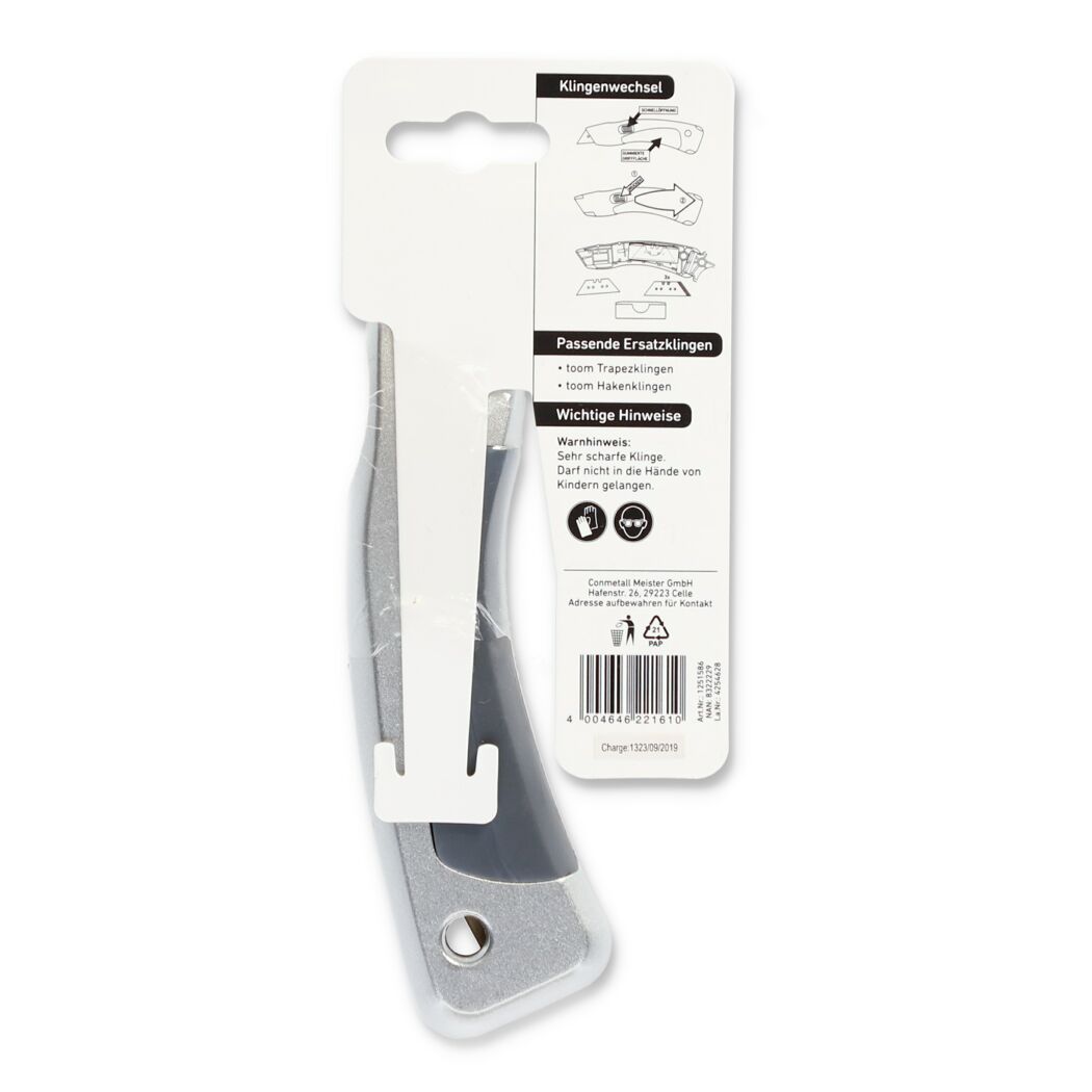 Universalmesser mit Soft-Touch-Griff Metall inkl. 5 Klingen