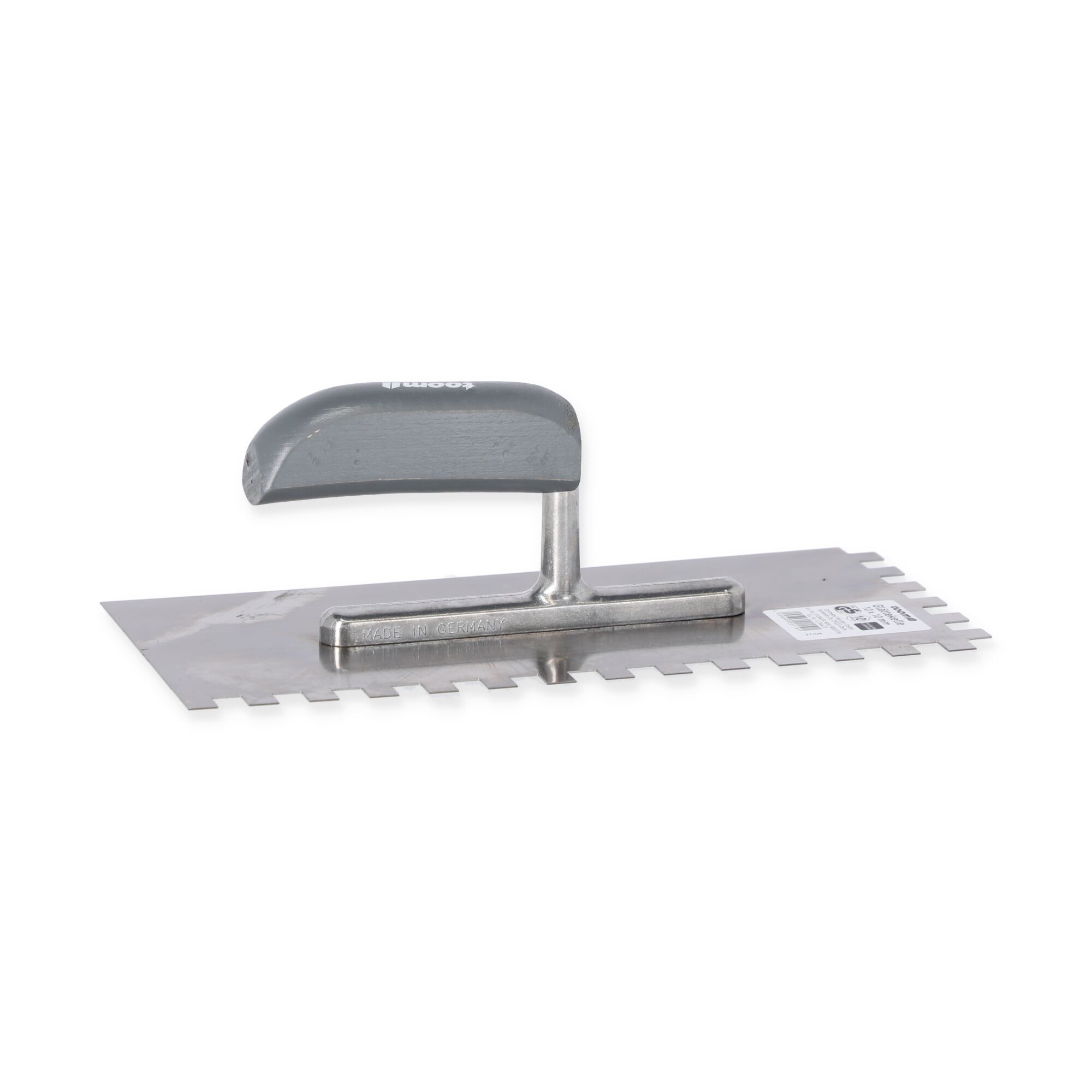Glättekelle mit 10 x 10 mm Zahnung