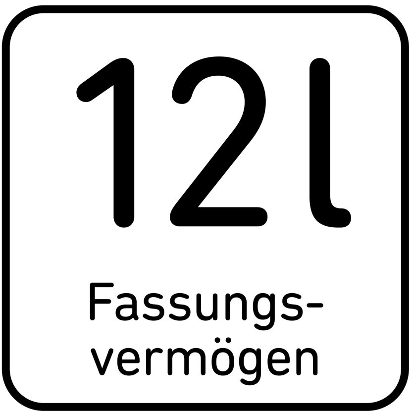 Fassungsvermögen 12 l