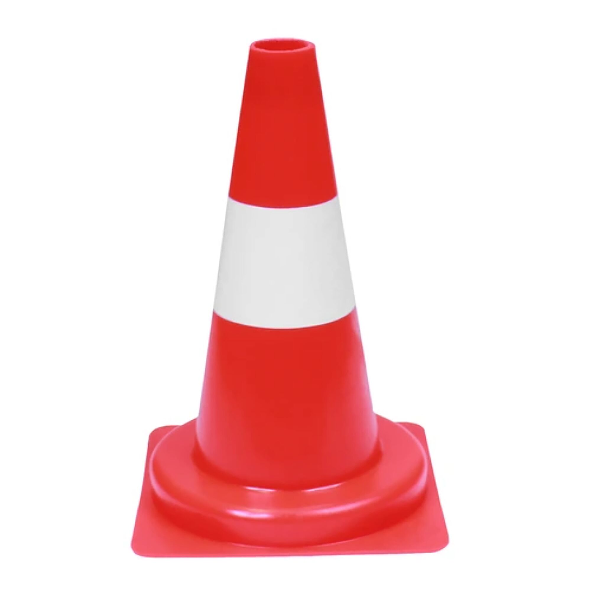 Rot-weißer Leitkegel