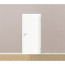 Verkleinertes Bild von Zarge 'Economy' weiß 198,5 x 98,5 x 9,5-11,5 cm, Linksanschlag