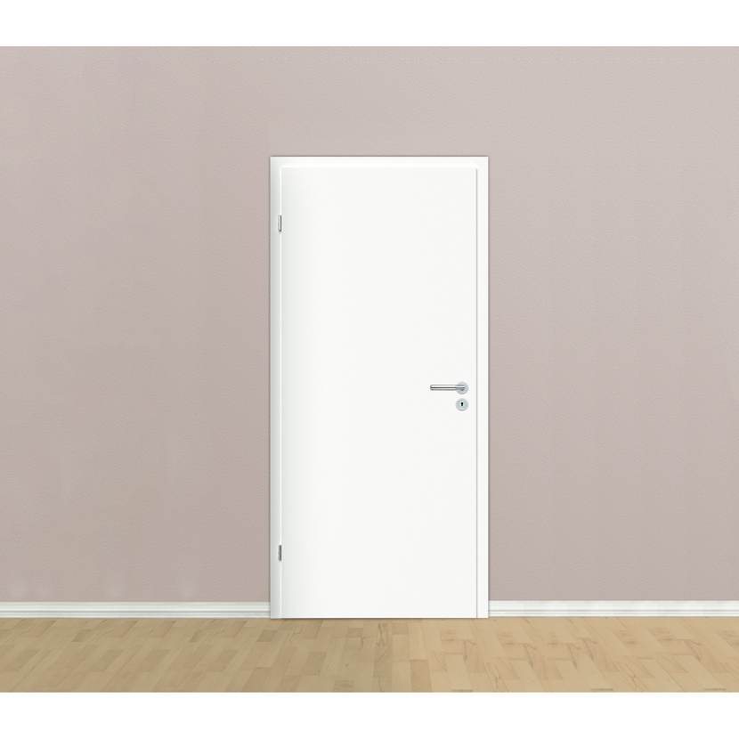 Weiße Tür in einem Zimmer