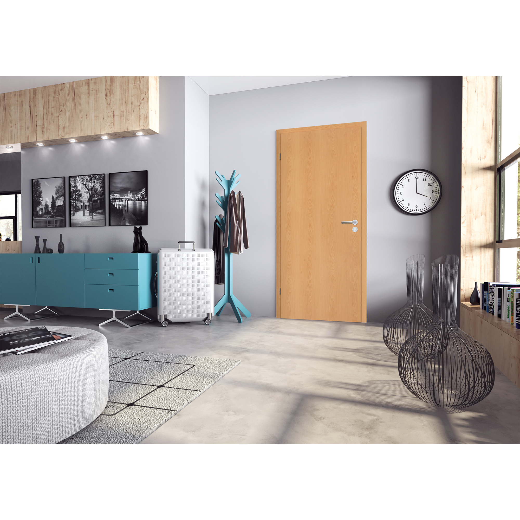 Innentür 'Economy' Buche 198,5 x 98,5 cm, Linksanschlag