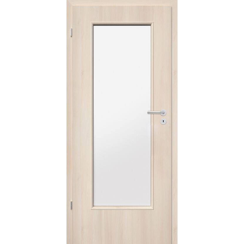 Holztür Natura M2 Akazie mit Glaseinsatz