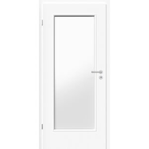 Innentür 'Natura' mit Lichtausschnitt weiß 198,5 x 61 cm, Linksanschlag