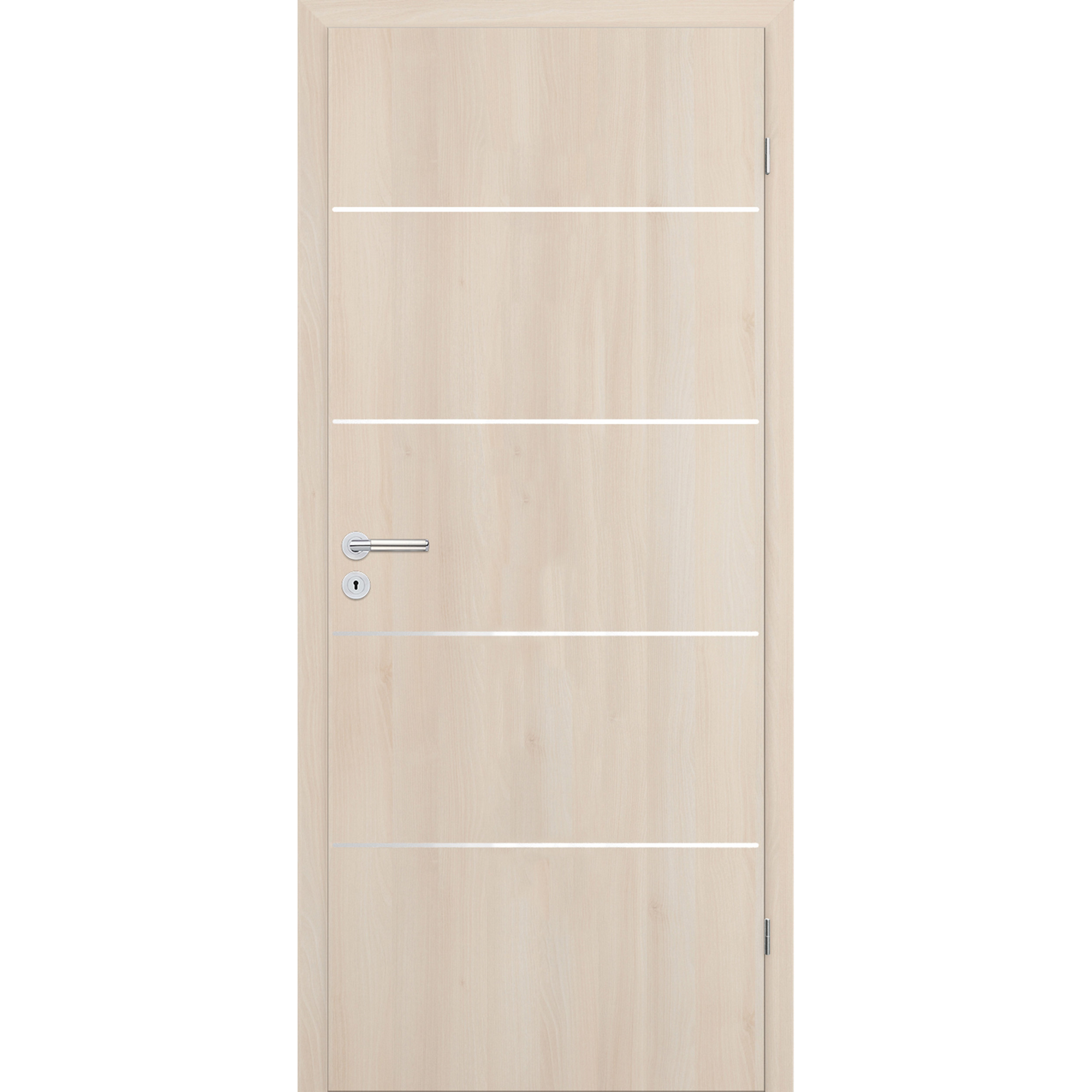 Innentür 'Natura' mit Querstreifen Akazie hell 198,5 x 73,5 cm, Rechtsanschlag
