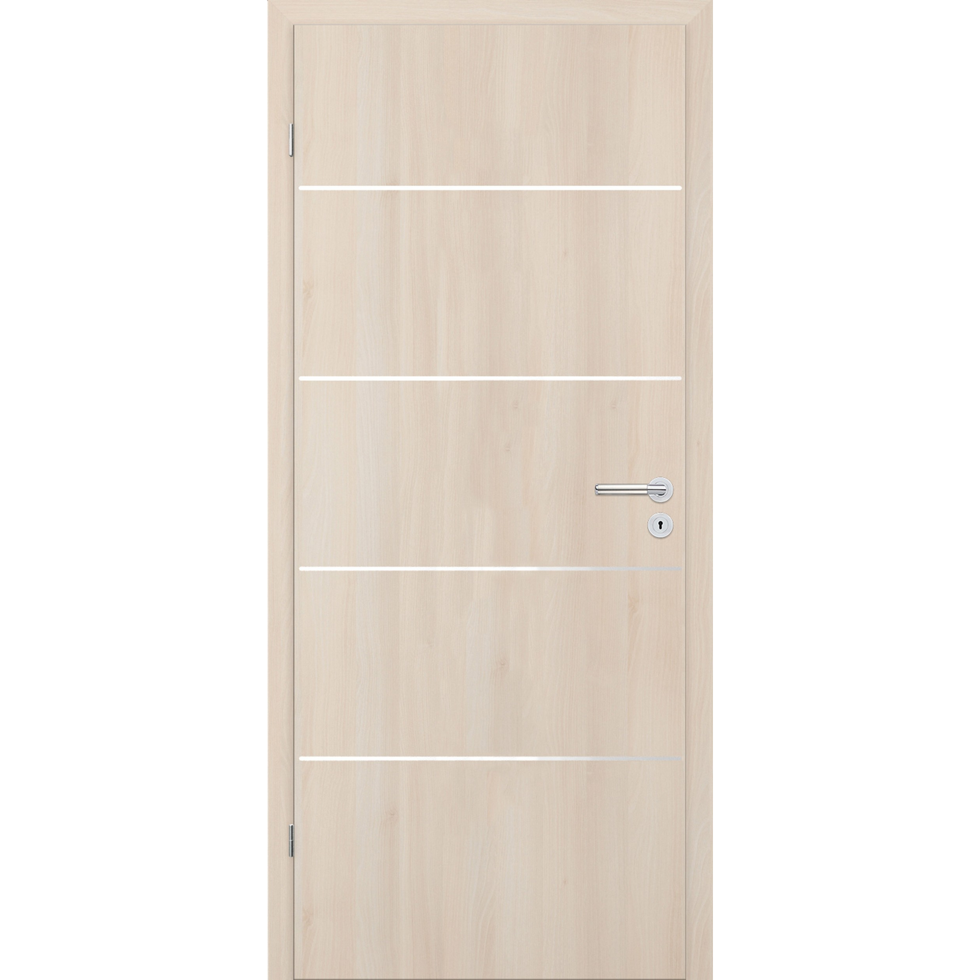 Innentür 'Natura' mit Querstreifen Akazie hell 198,5 x 86 cm, Linksanschlag