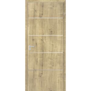 Innentür 'Natura' mit Querstreifen Hamilton Eiche 198,5 x 73,5 cm, Rechtsanschlag