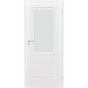Innentür 'Linea 1.3' mit Lichtausschnitt weiß 198,5 x 73,5 cm, Rechtsanschlag