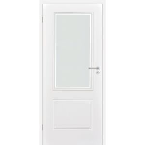 Innentür 'Linea 1.3' mit Lichtausschnitt weiß 198,5 x 73,5 cm, Linksanschlag