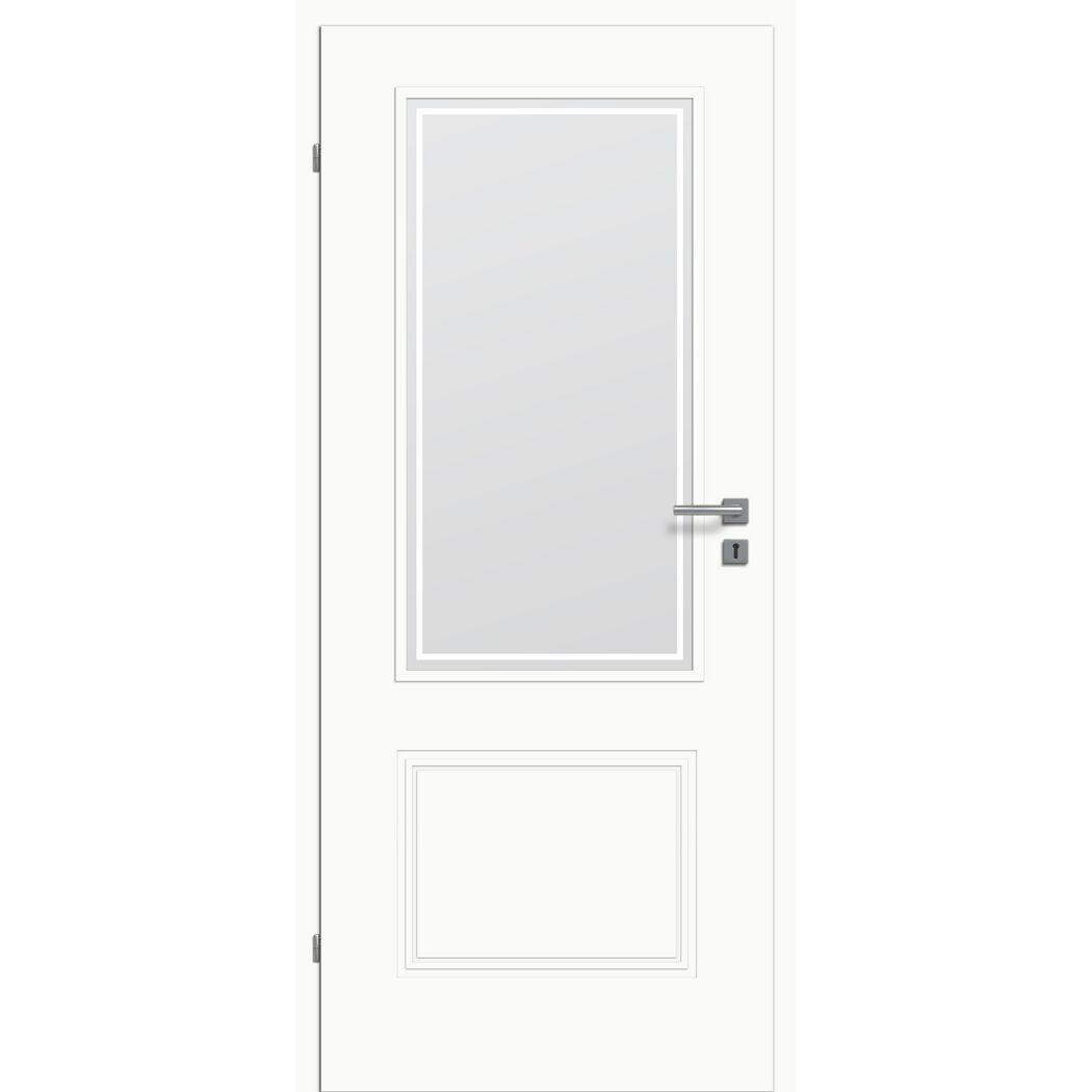 Innentür 'Linea 1.3 RS' mit Lichtausschnitt weiß 198,5 x 86 cm, Linksanschlag