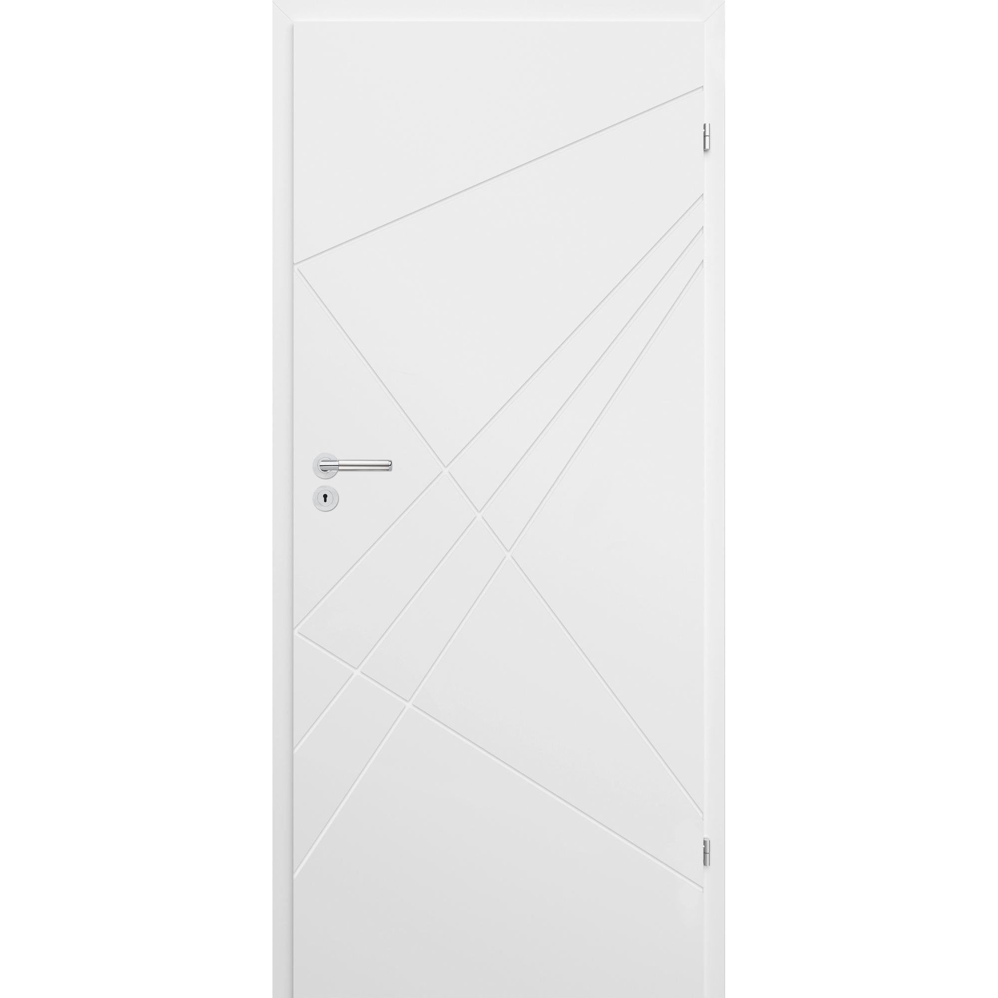 Innentür 'Modern M4 RS' weiß 198,5 x 61 cm, Rechtsanschlag