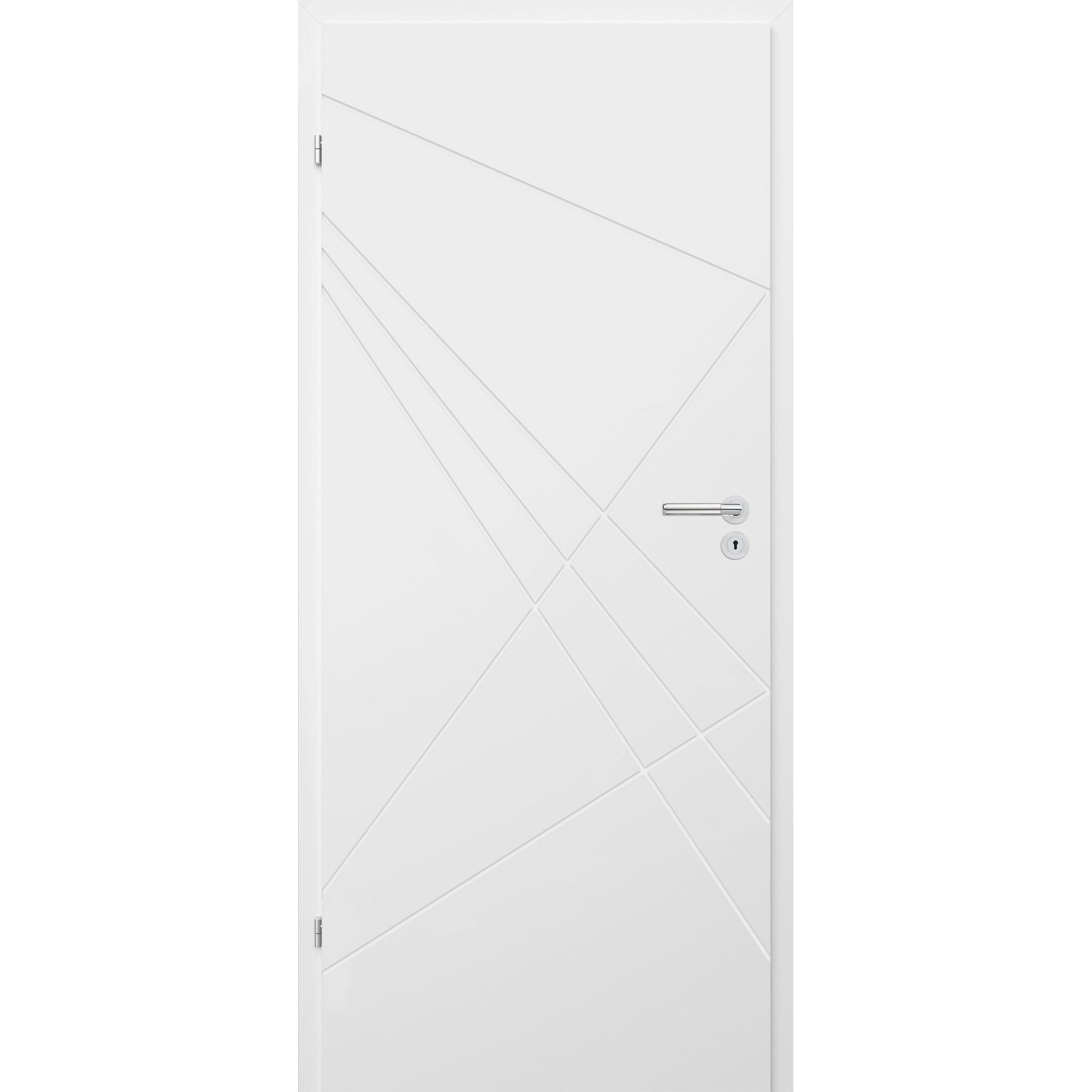 Innentür 'Modern M4 RS' weiß 198,5 x 73,5 cm, Linksanschlag