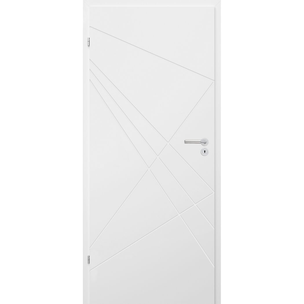 Innentür 'Modern M4 RS' weiß 198,5 x 86 cm, Linksanschlag