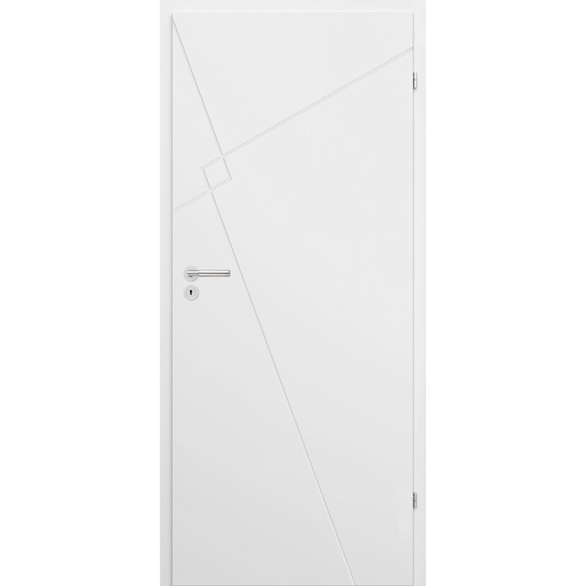 Innentür 'Modern M3' weiß 198,5 x 86 cm, Rechtsanschlag