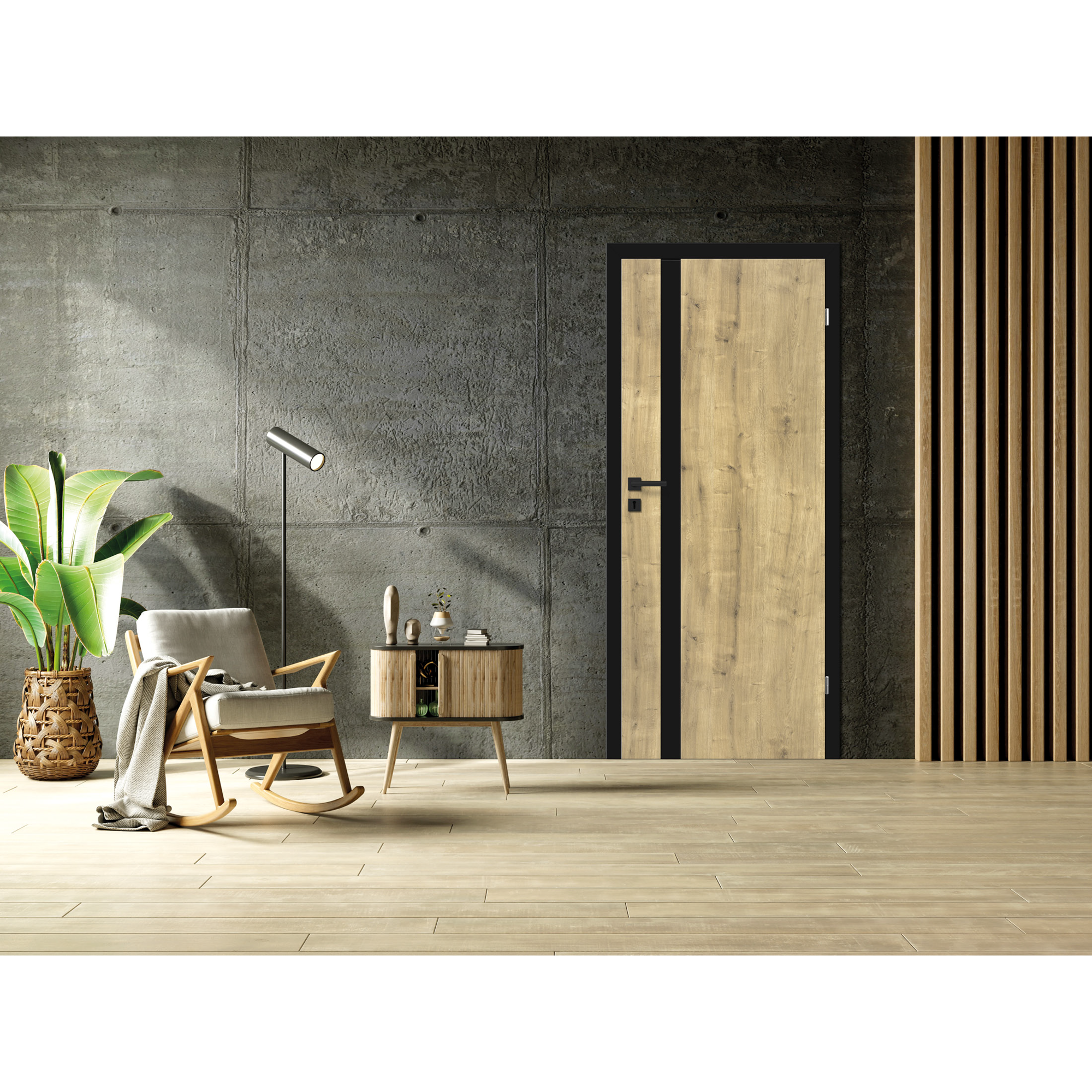 Innentür 'Modul M2' Hamilton Eiche 86 x 198,5 cm Linksanschlag