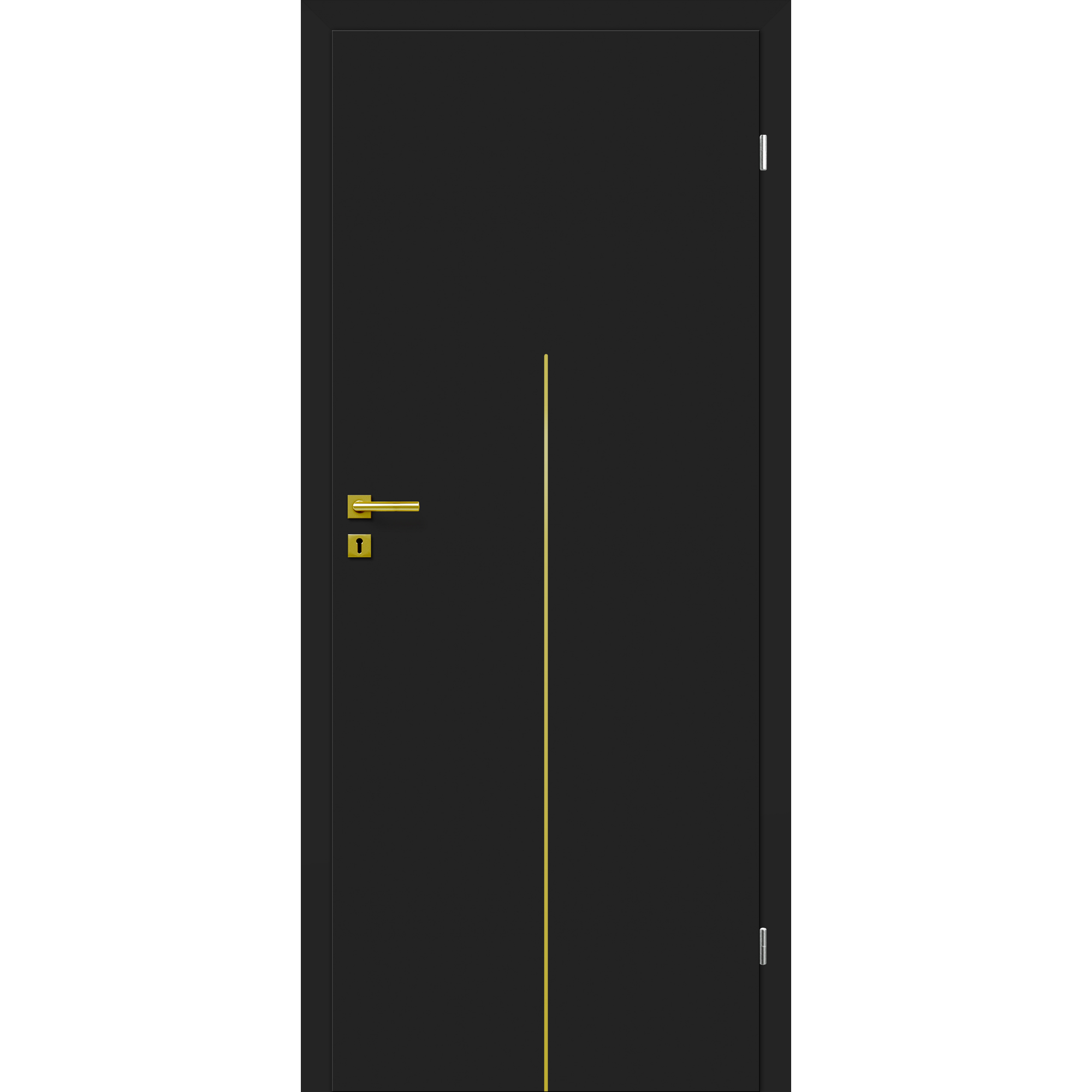 Innentür 'Dark M1' Uni Black 61 x 198,5 cm Rechtsanschlag