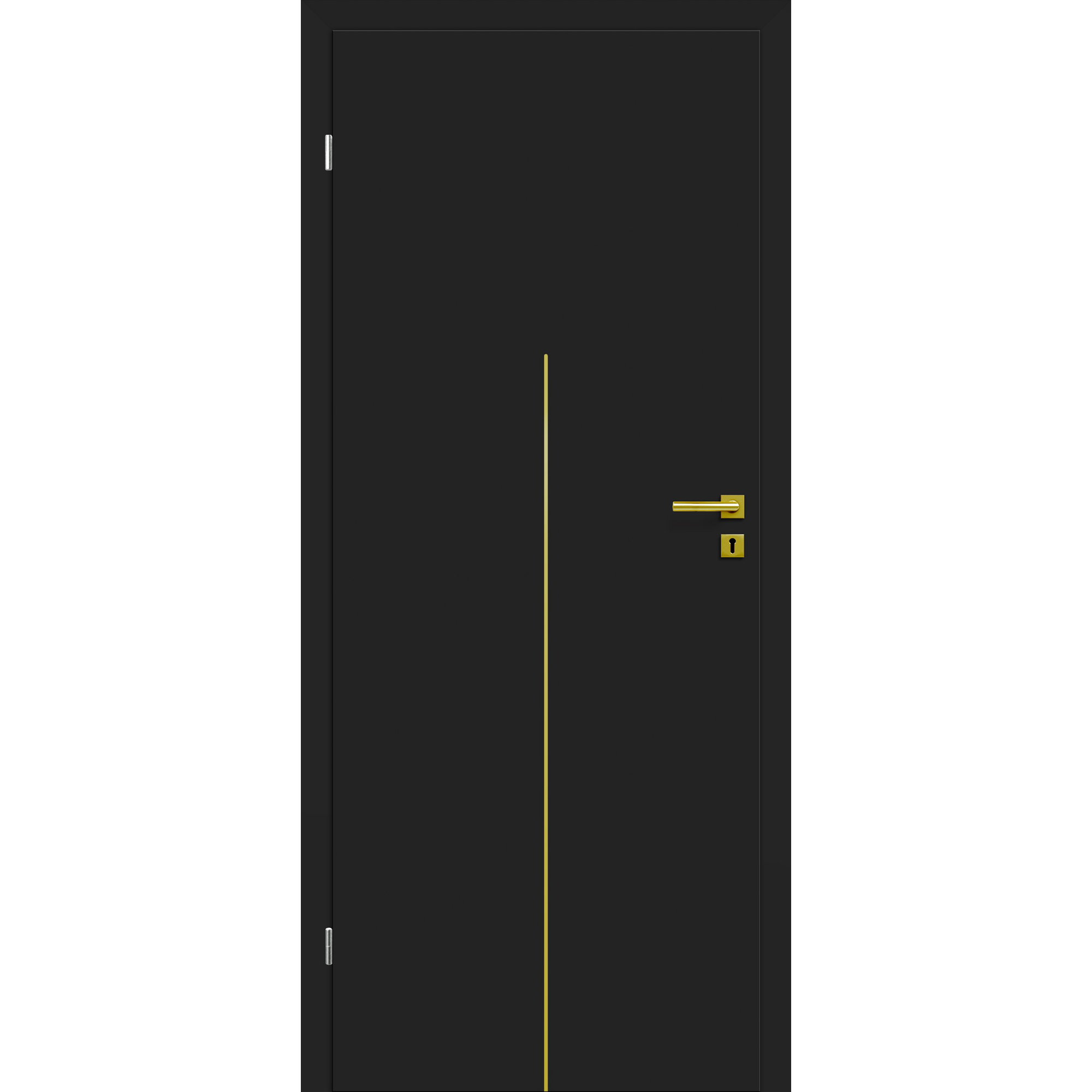 Innentür 'Dark M1' Uni Black 86 x 198,5 cm Linksanschlag