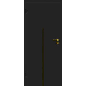 Innentür 'Dark M1' Uni Black 86 x 198,5 cm Linksanschlag