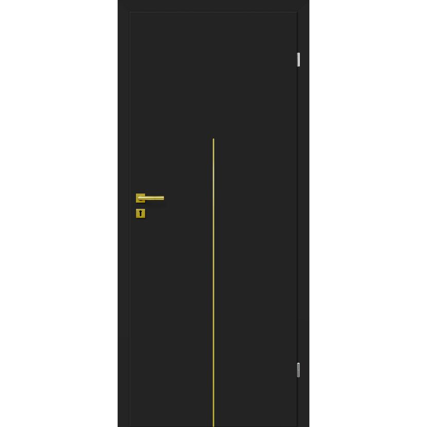 Innentür 'Dark M1' Uni Black 86 x 198,5 cm Rechtsanschlag