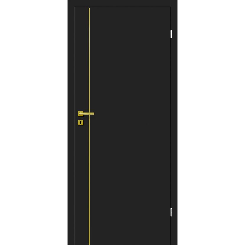 Innentür 'Dark M2' Uni Black 61 x 198,5 cm Rechtsanschlag